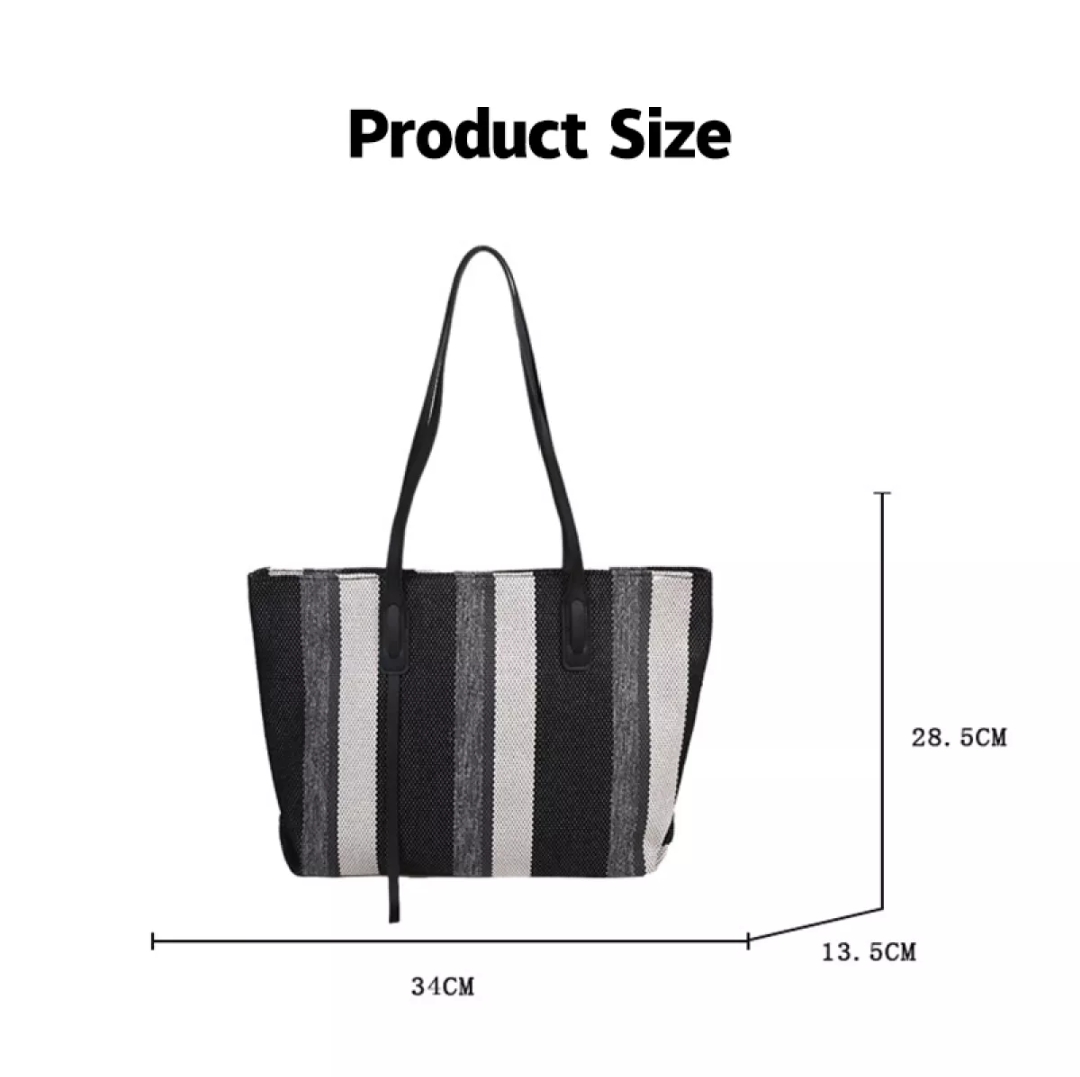 Korean Large Capacity Ladies Shoulder Tote Bag - ZAY SHEEN - Size