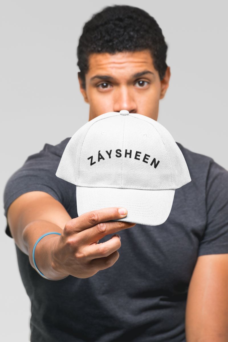 ZÁY SHEEN ORGANIC BASEBALL CAP - WHITE